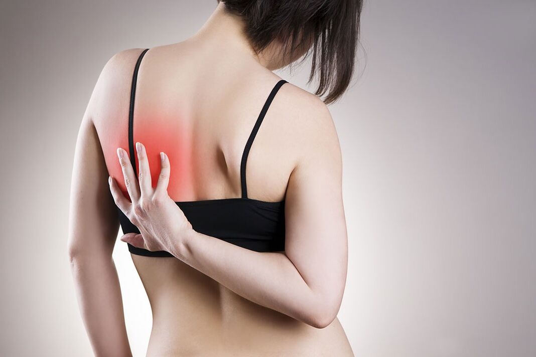 Back pain in shoulder area