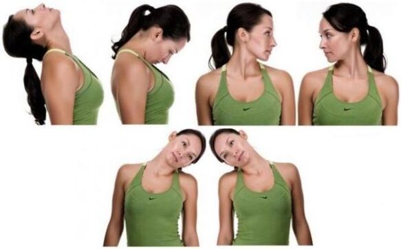 Neck exercises for the treatment of cervical osteochondrosis