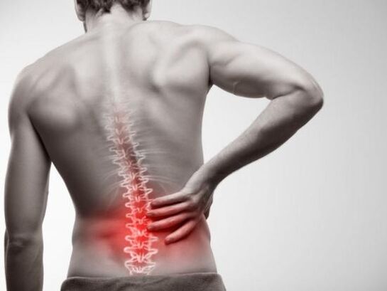 Low back pain in the lumbar region
