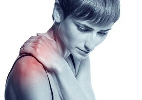 Shoulder pain with arthrosis