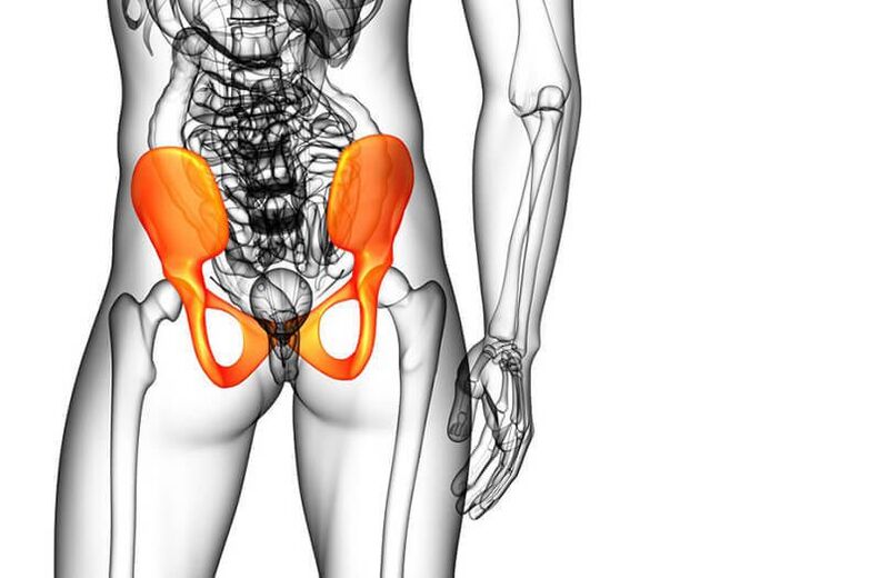 Pelvic movement and coccygeal pain